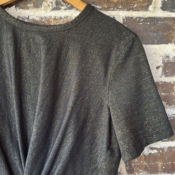 Lululemon Crescent Black T-Shirt in Spark Size 4 - Picture 5 of 8